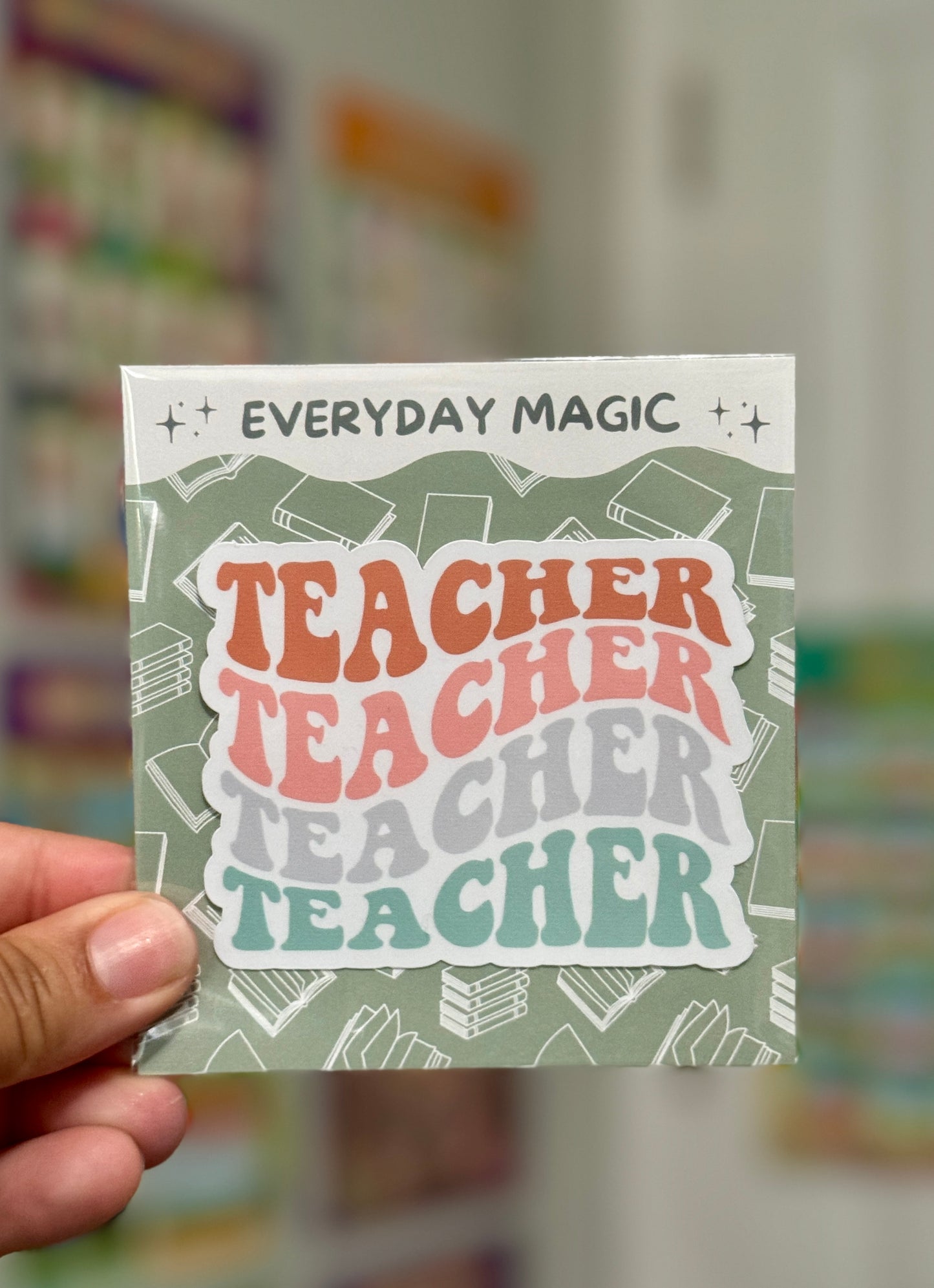 Groovy Teacher Sticker