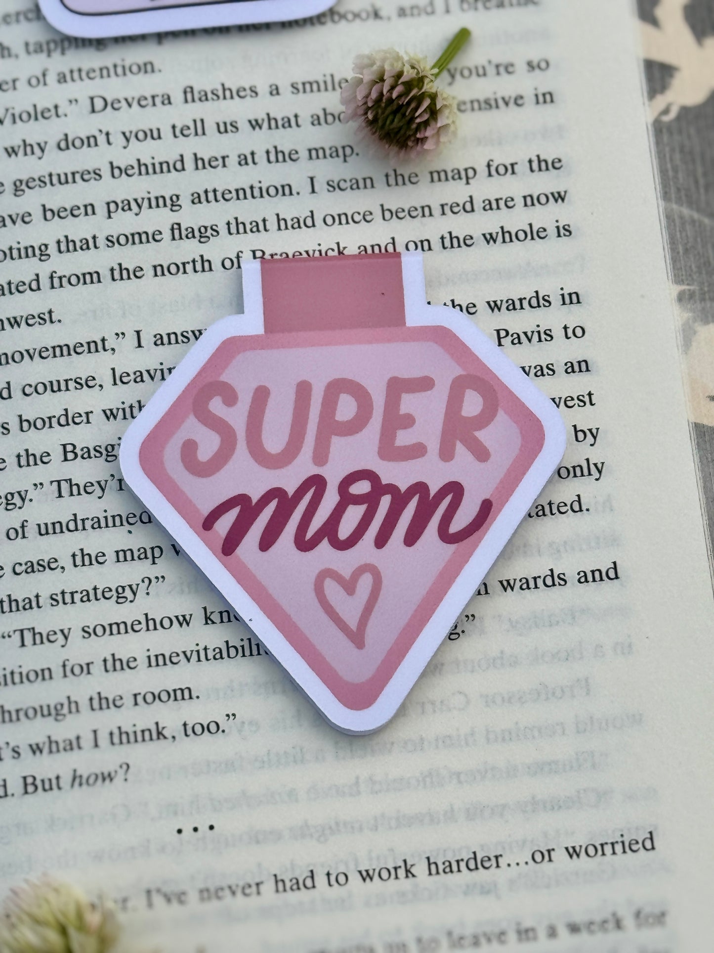 Super Mom Magnetic Bookmark
