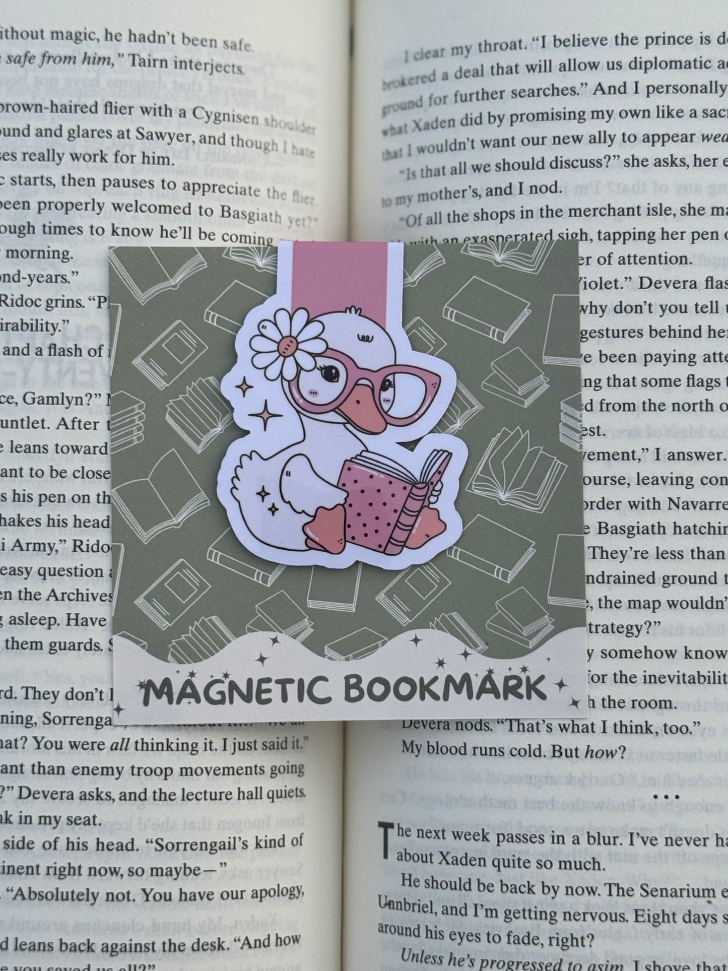 Reading Duck Magnetic Bookmark
