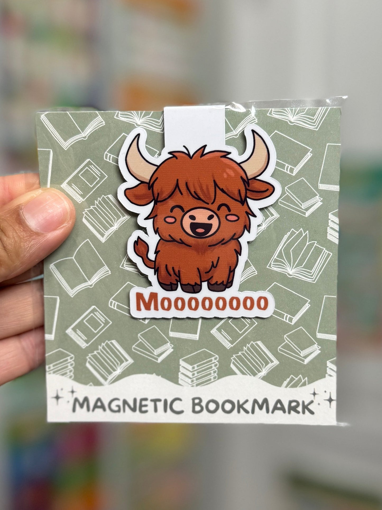 Highland Cow Magnetic Bookmark