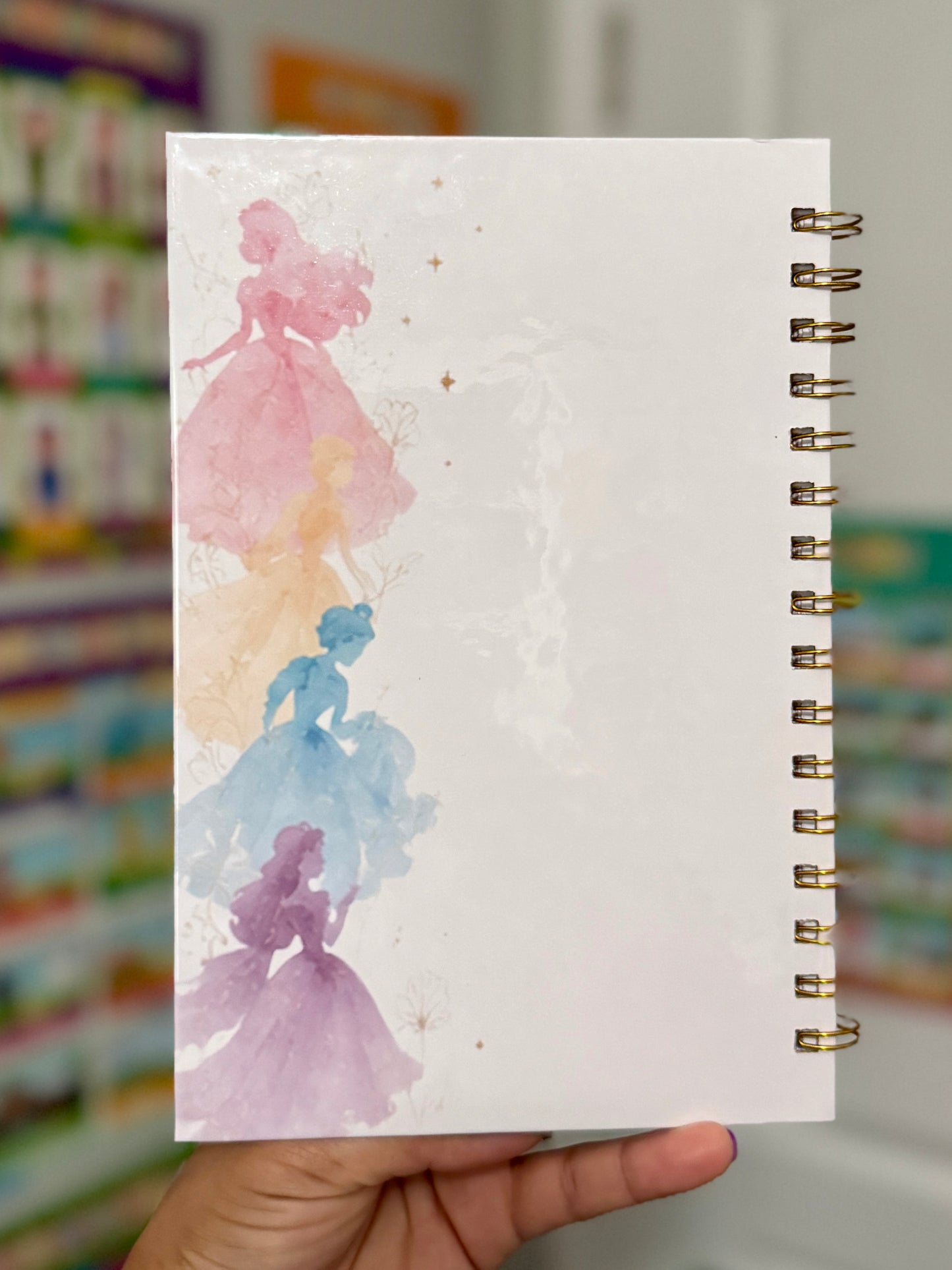 Watercolor Princess Full-Size Notebook