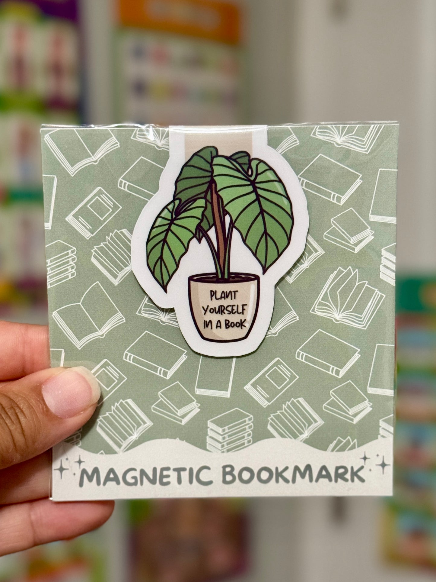 Plant Yourself in a Book Magnetic Bookmark
