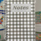 Gingham Full-Size Notebook