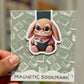 Reading Bunny Magnetic Bookmark