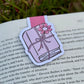Pink Book with Flower Magnetic Bookmark