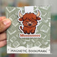 Highland Cow Magnetic Bookmark