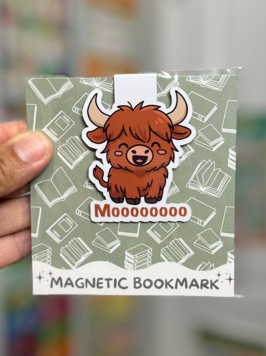 Highland Cow Magnetic Bookmark