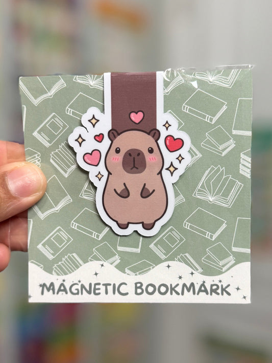 Cute Capybara Magnetic Bookmark