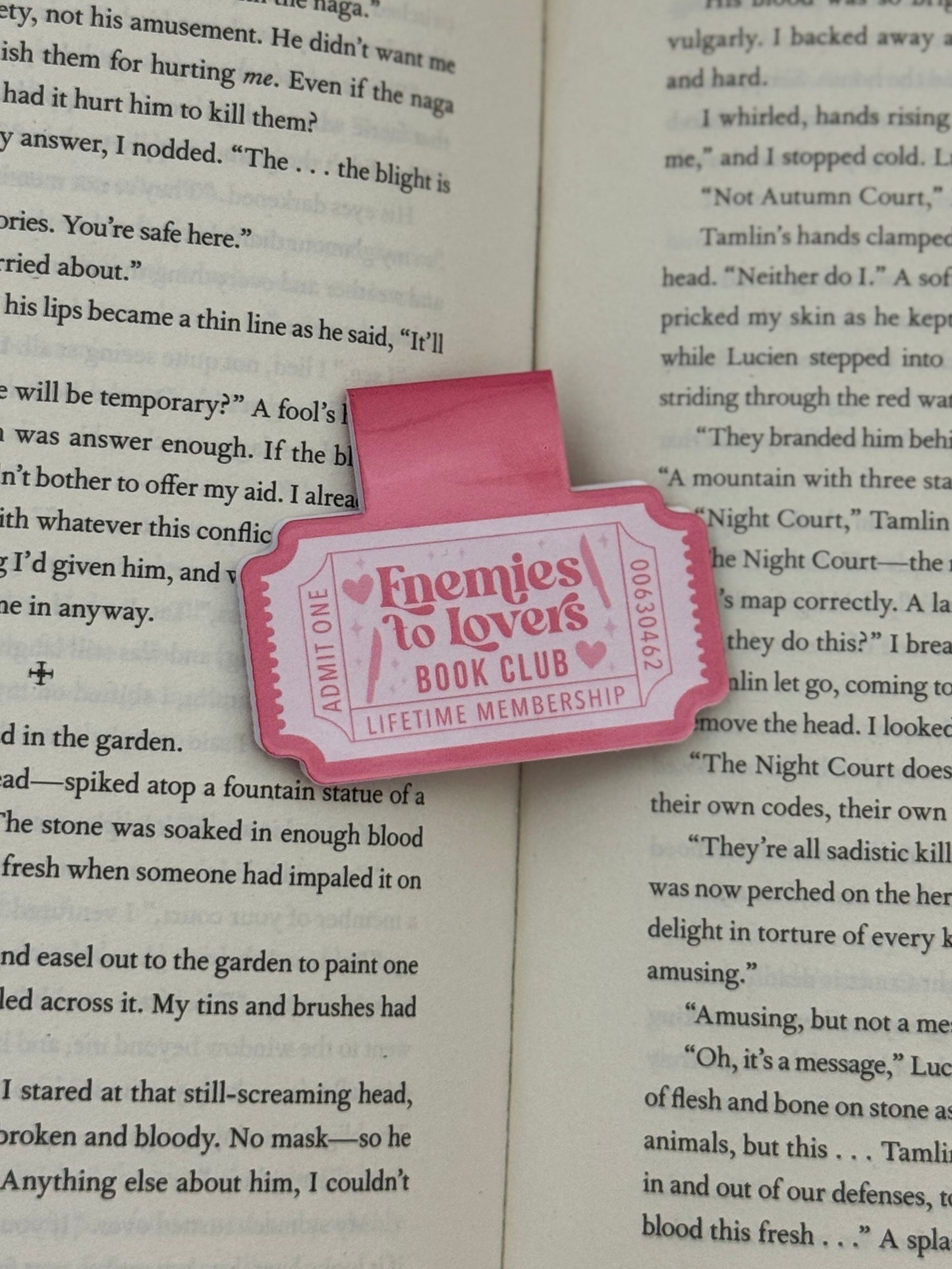 Enemies to Lovers Magnetic Bookmark