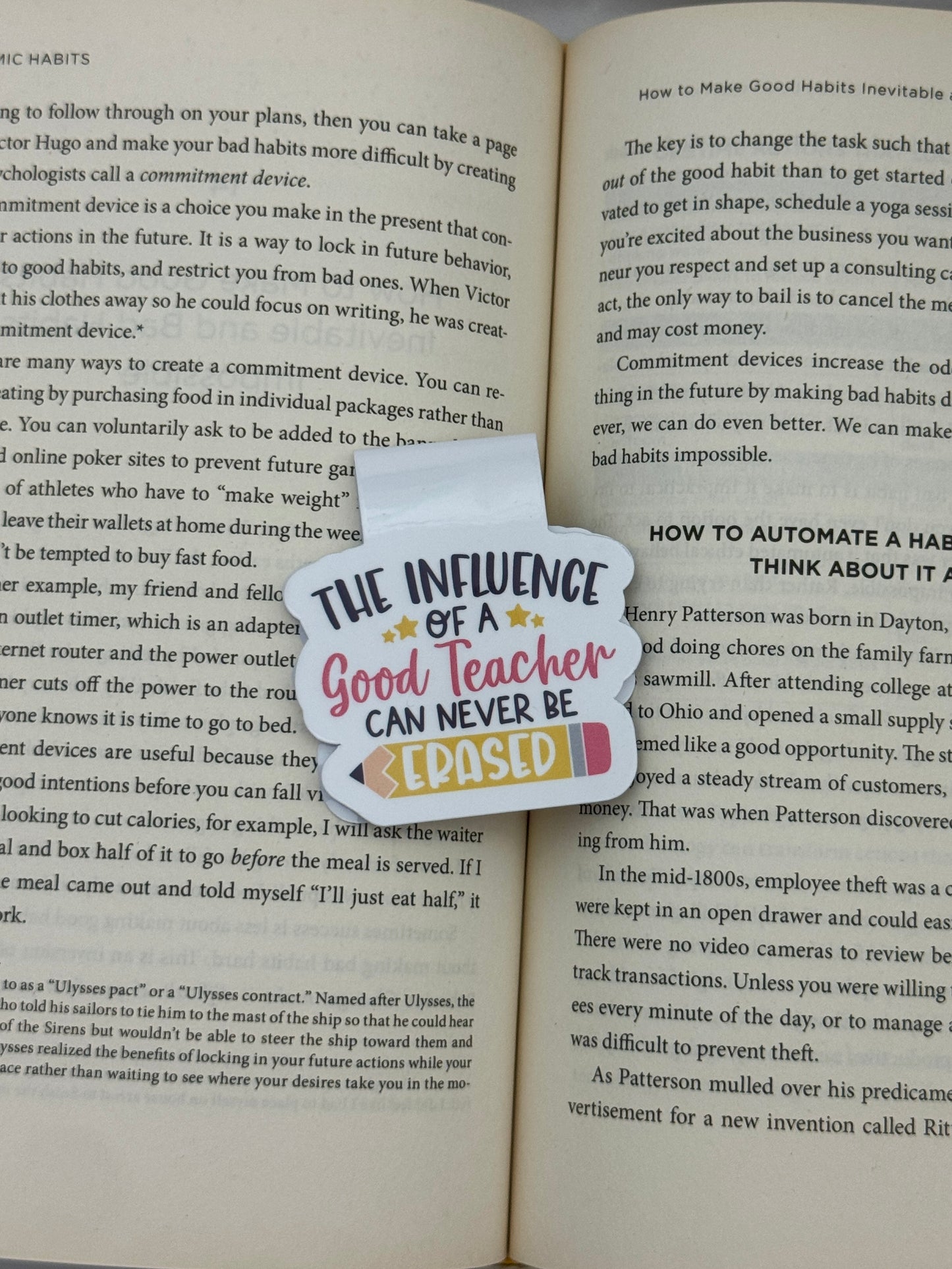 The Influence of a Good Teacher Magnetic Bookmark