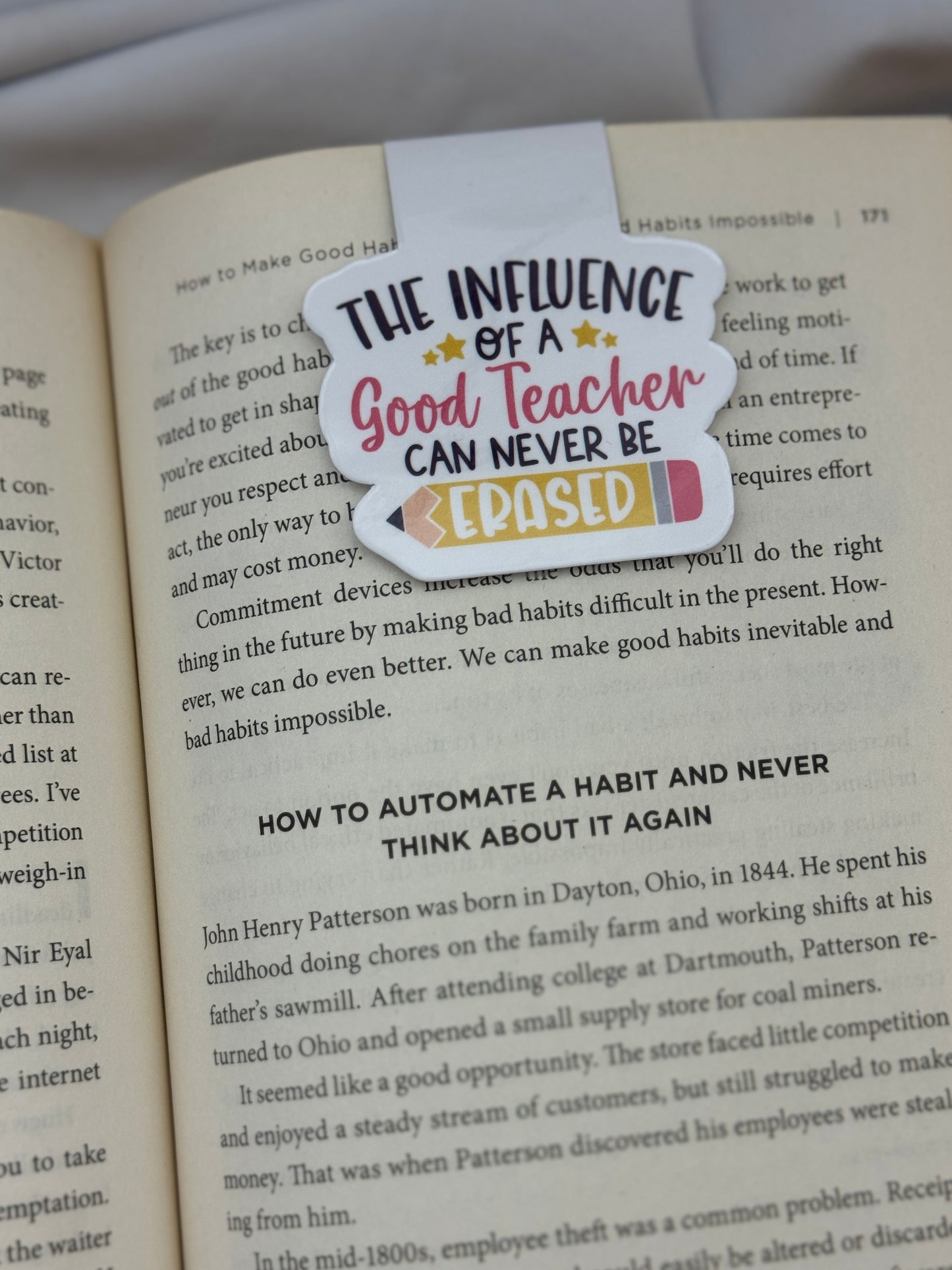 The Influence of a Good Teacher Magnetic Bookmark