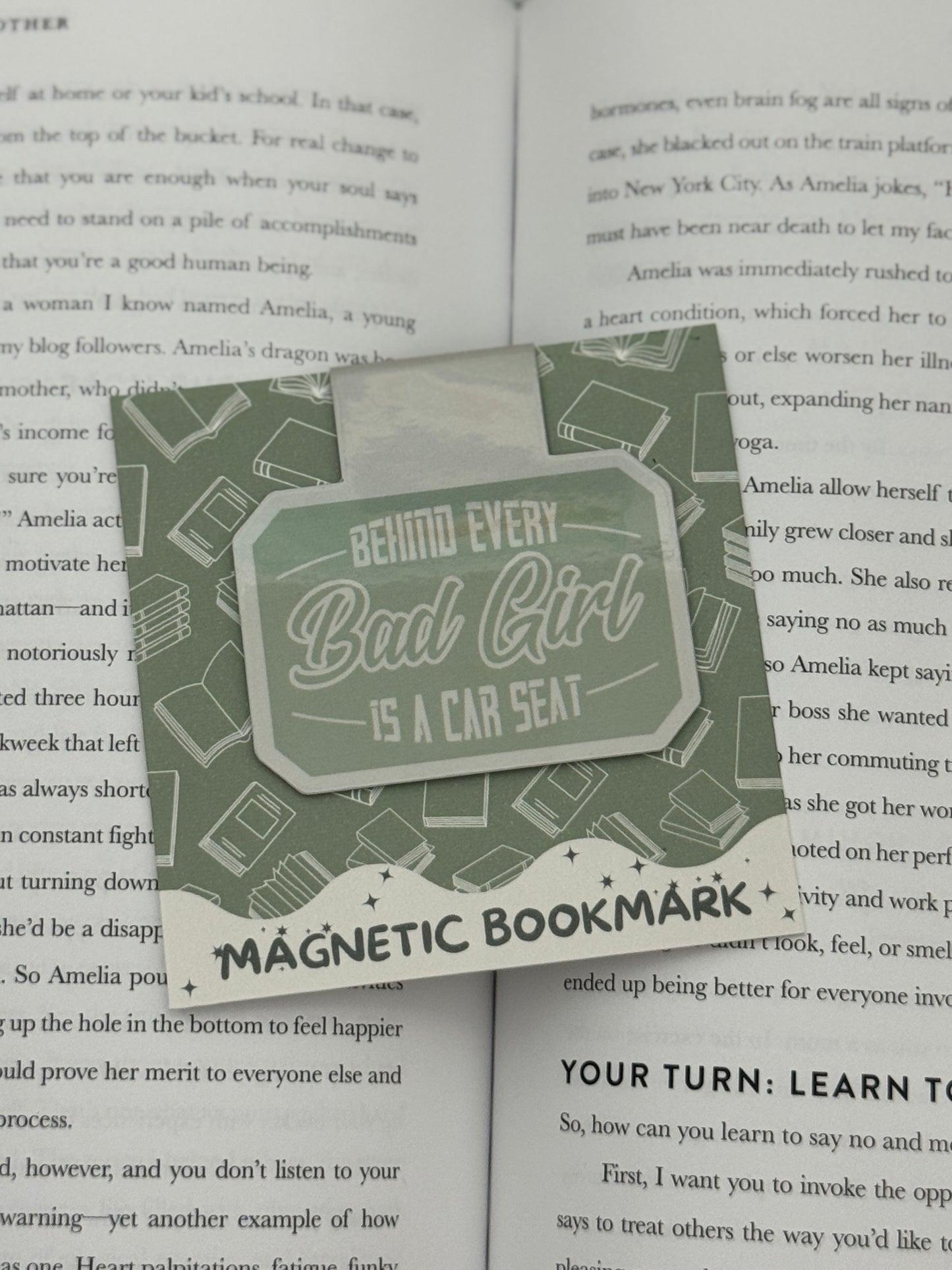 Behind Every Bad Girl is a Car Seat Magnetic Bookmark
