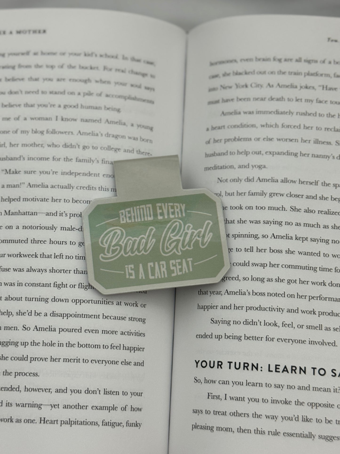 Behind Every Bad Girl is a Car Seat Magnetic Bookmark
