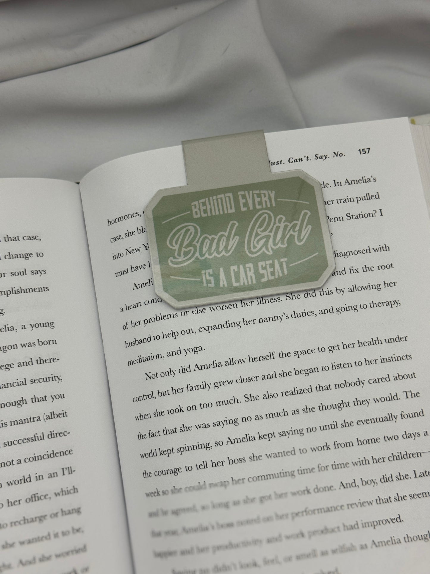 Behind Every Bad Girl is a Car Seat Magnetic Bookmark
