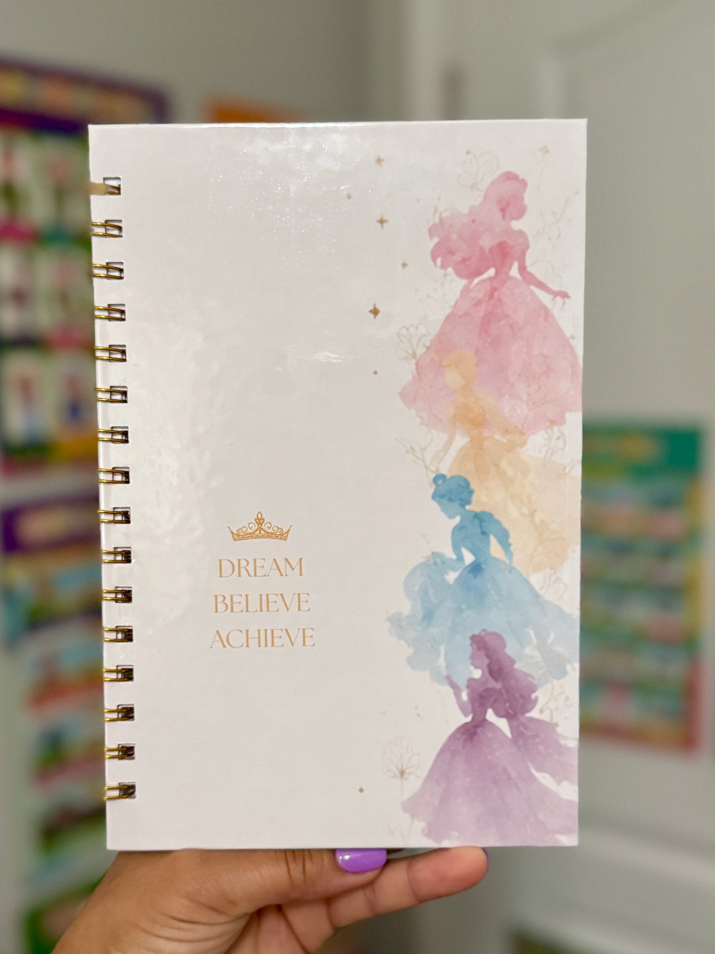 Watercolor Princess Full-Size Notebook