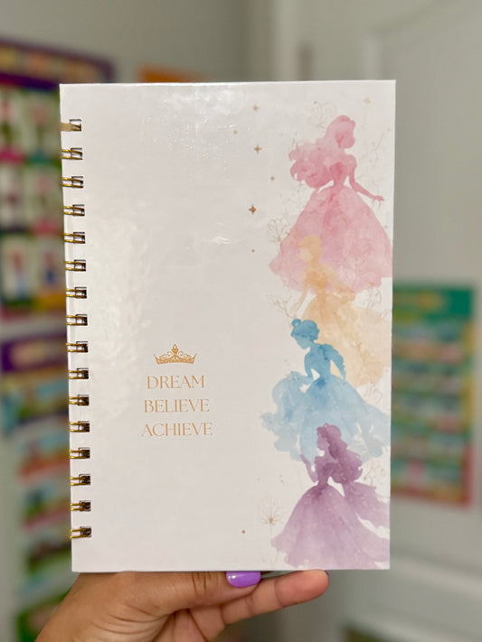Watercolor Princess Full-Size Notebook