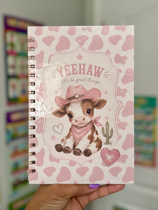 Yeehaw Cow Full-Size Notebook