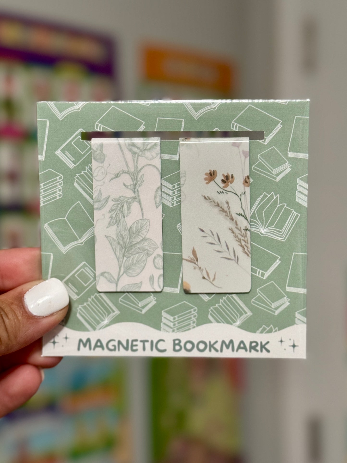 Botanical Magnetic Bookmark Pair