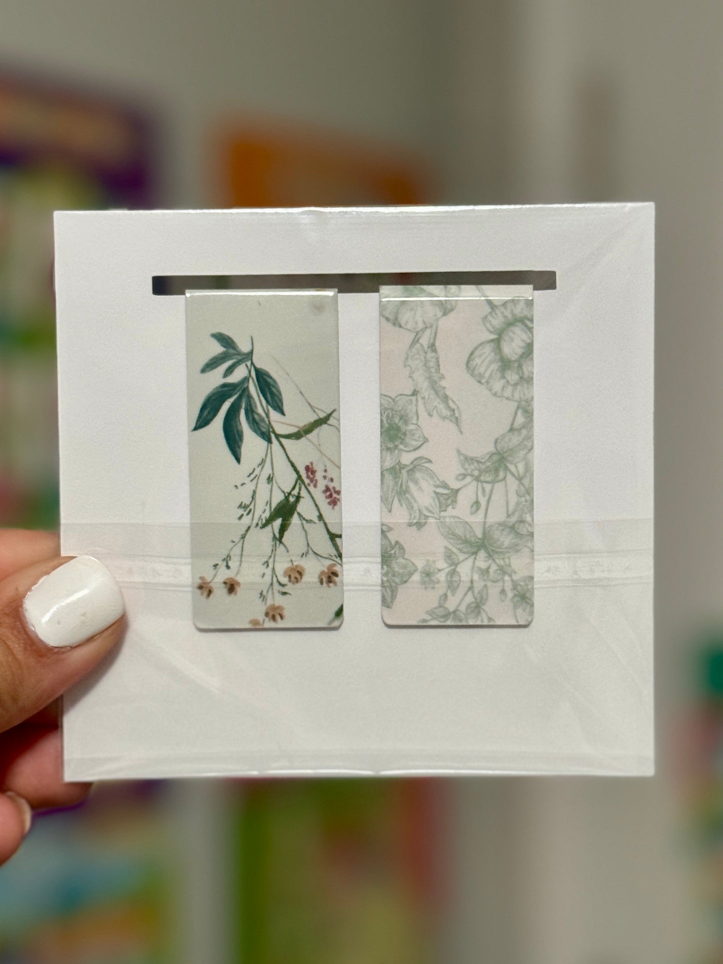 Botanical Magnetic Bookmark Pair