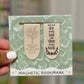 Beige Magnetic Bookmark Pair