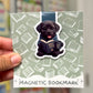 Reading Dog Magnetic Bookmark