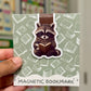 Reading Raccoon Magnetic Bookmark